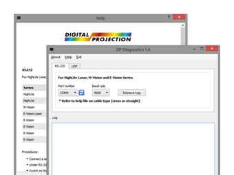 Digital Projection unified diagnostics utility