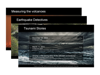 Video player and playlist with physical button controls